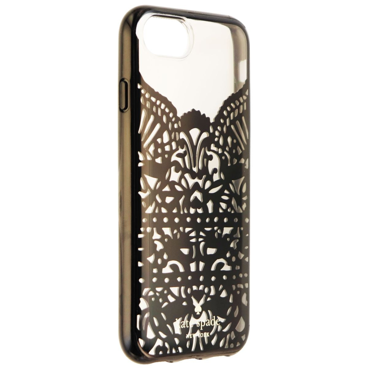 Kate Spade Lace Cage Series Hybrid Hard Case for iPhone 8 7 6s - Blk Lace/Clear Cell Phone - Cases, Covers & Skins Kate Spade    - Simple Cell Bulk Wholesale Pricing - USA Seller