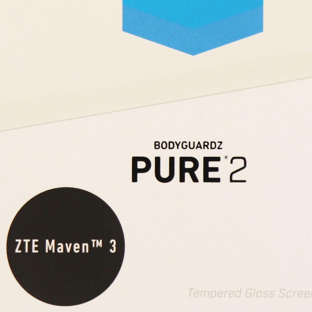 BodyGuardz Pure 2 Series Tempered Glass Screen Protector for ZTE Maven 3 - Clear Cell Phone - Screen Protectors BODYGUARDZ    - Simple Cell Bulk Wholesale Pricing - USA Seller