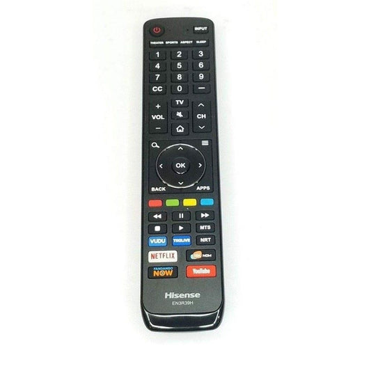 Hisense Remote Control (EN3R39H) for Select Hisense/Sharp TVs - Black TV, Video & Audio Accessories - Remote Controls Hisense    - Simple Cell Bulk Wholesale Pricing - USA Seller