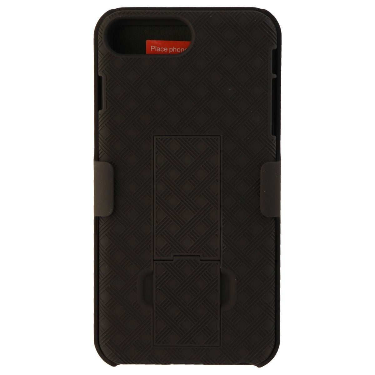 Verizon Hardshell Case with Holster for iPhone 8 Plus / 7 Plus / 6s Plus - Black Cell Phone - Cases, Covers & Skins Verizon    - Simple Cell Bulk Wholesale Pricing - USA Seller