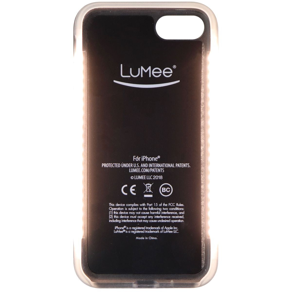 LuMee Duo Selfie LED Case for iPhone SE (2nd Gen) & iPhone 8/7/6s - White Marble Cell Phone - Cases, Covers & Skins LuMee    - Simple Cell Bulk Wholesale Pricing - USA Seller