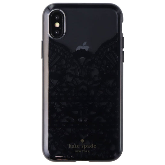 Kate Spade New York Lace Cage Series Case for iPhone X 10 - Black Lace Cell Phone - Cases, Covers & Skins Kate Spade    - Simple Cell Bulk Wholesale Pricing - USA Seller
