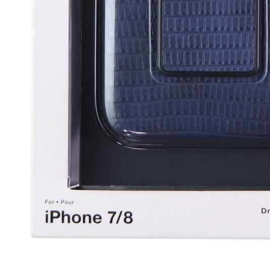 HANDL Inlay Case with Clip for Apple iPhone SE (2020), 8/7 - Navy Croc (Blue) Cell Phone - Cases, Covers & Skins HANDL    - Simple Cell Bulk Wholesale Pricing - USA Seller