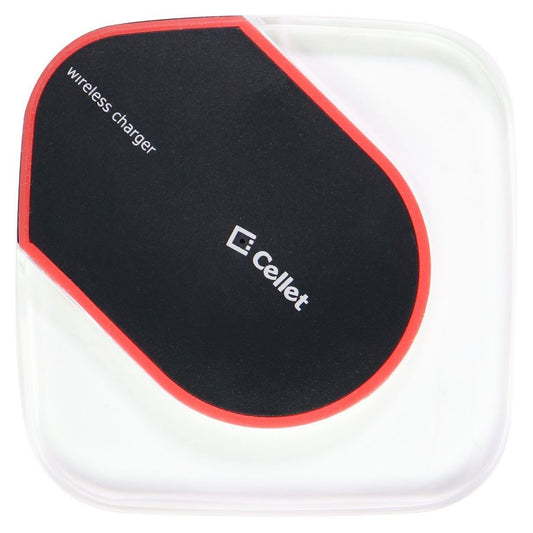 Cellet Qi Wireless Charging Pad for Smartphones - Clear/Black Cell Phone - Chargers & Cradles Cellet    - Simple Cell Bulk Wholesale Pricing - USA Seller