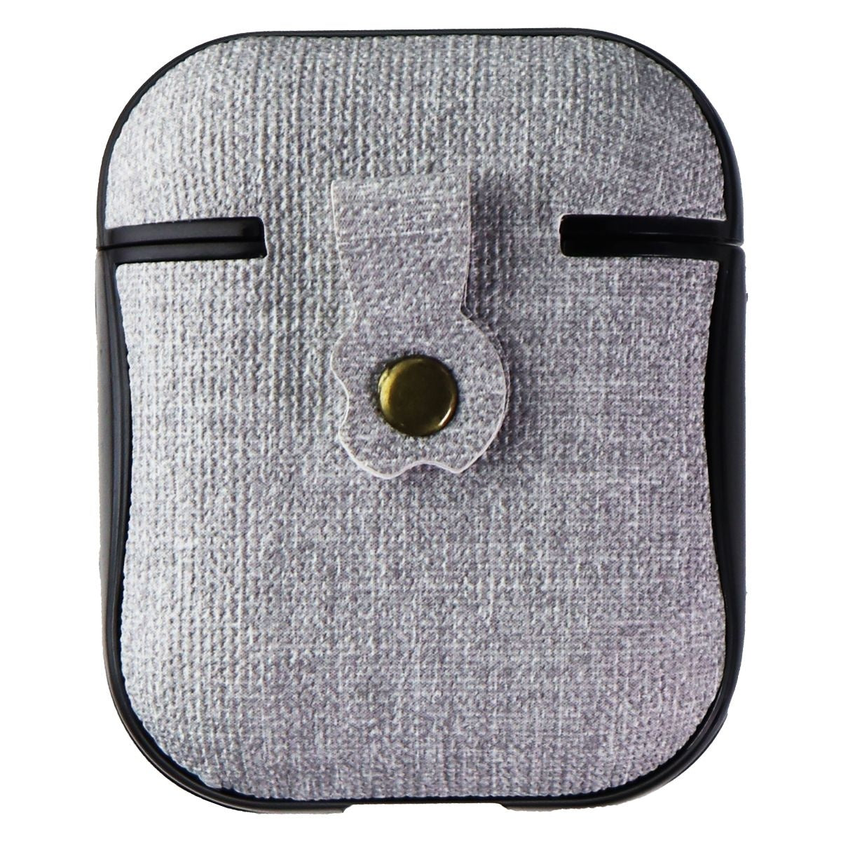 Key Hard Shell Case and Clip for Apple AirPods 1st and 2nd Gen - Gray/Black Cell Phone - Cases, Covers & Skins Key    - Simple Cell Bulk Wholesale Pricing - USA Seller