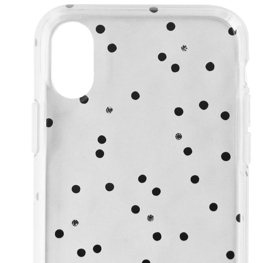 Kate Spade Flexible Hardshell Series Case for iPhone XS / X - Clear/Dots/Gems Cell Phone - Cases, Covers & Skins Kate Spade    - Simple Cell Bulk Wholesale Pricing - USA Seller