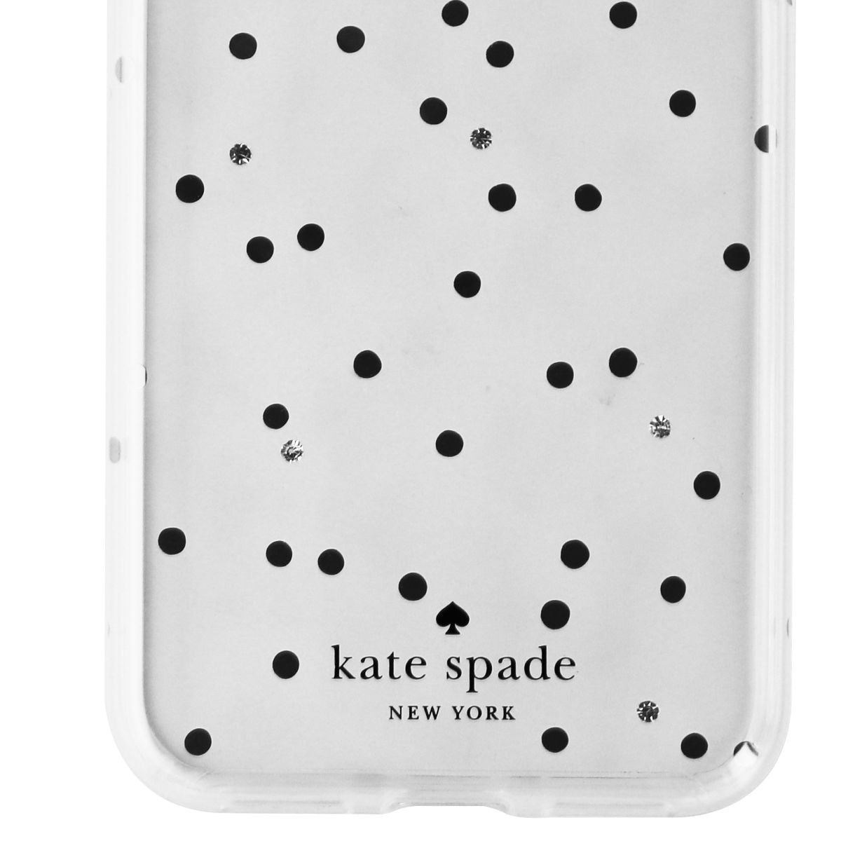 Kate Spade Flexible Hardshell Series Case for iPhone XS / X - Clear/Dots/Gems Cell Phone - Cases, Covers & Skins Kate Spade    - Simple Cell Bulk Wholesale Pricing - USA Seller