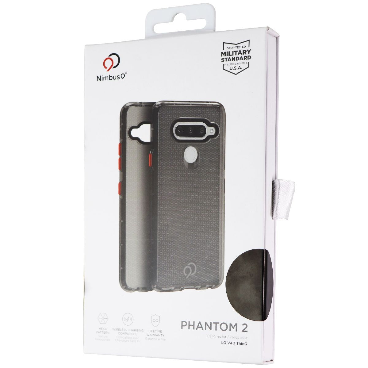 Nimbus9 Phantom 2 Phone Case for LG V40 ThinQ - Carbon / Clear Cell Phone - Cases, Covers & Skins Nimbus9    - Simple Cell Bulk Wholesale Pricing - USA Seller