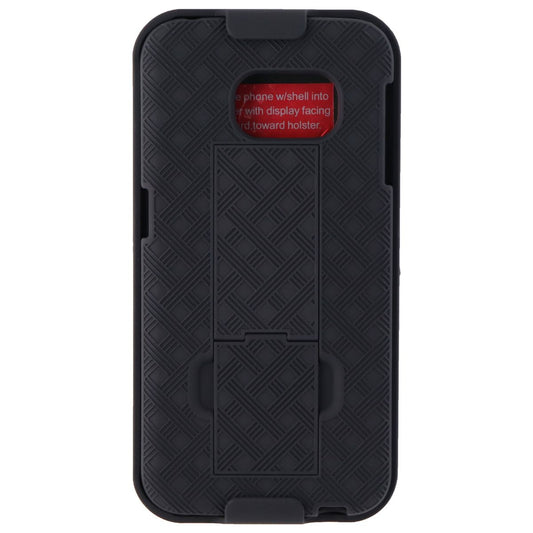 Verizon Shell Holster Combo Case w/ Kickstand for Samsung Galaxy S6 Edge - Black Cell Phone - Cases, Covers & Skins Verizon    - Simple Cell Bulk Wholesale Pricing - USA Seller