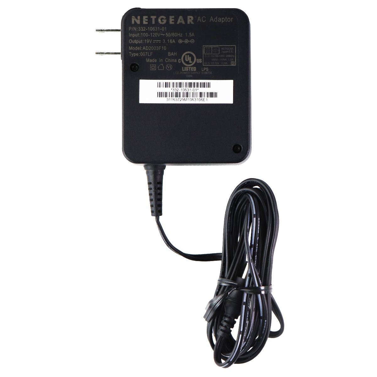 NetGear AC Adapter Wall Power Supply - Black (AD2003F10) Multipurpose Batteries & Power - Multipurpose AC to DC Adapters Netgear    - Simple Cell Bulk Wholesale Pricing - USA Seller