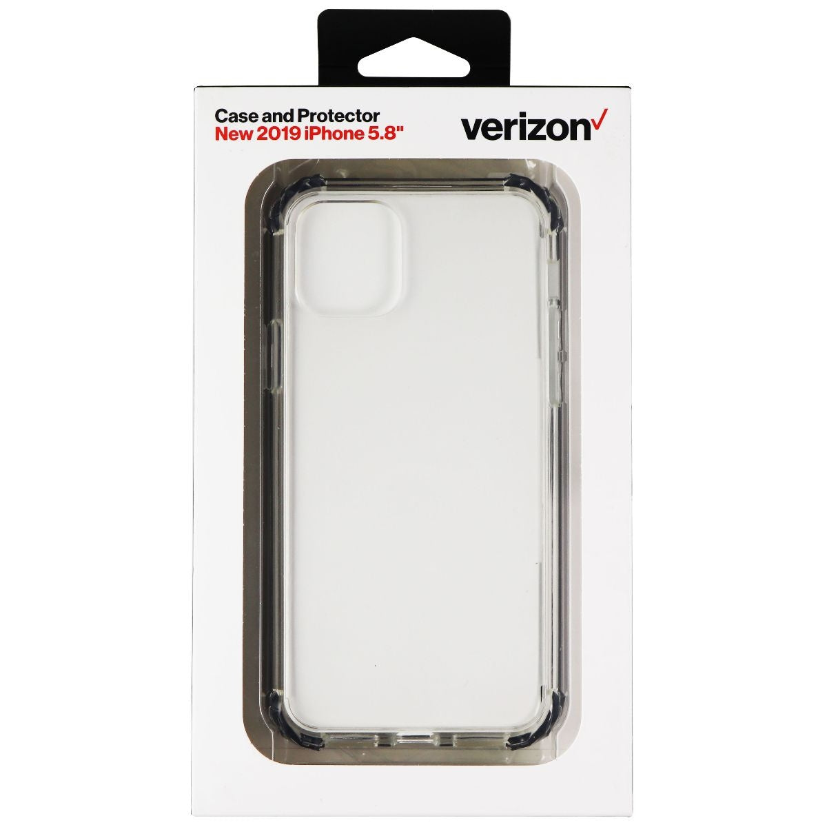 Verizon Hybrid Case and Glass Screen Protector for iPhone 11 Pro (5.8) - Clear Cell Phone - Cases, Covers & Skins Verizon    - Simple Cell Bulk Wholesale Pricing - USA Seller