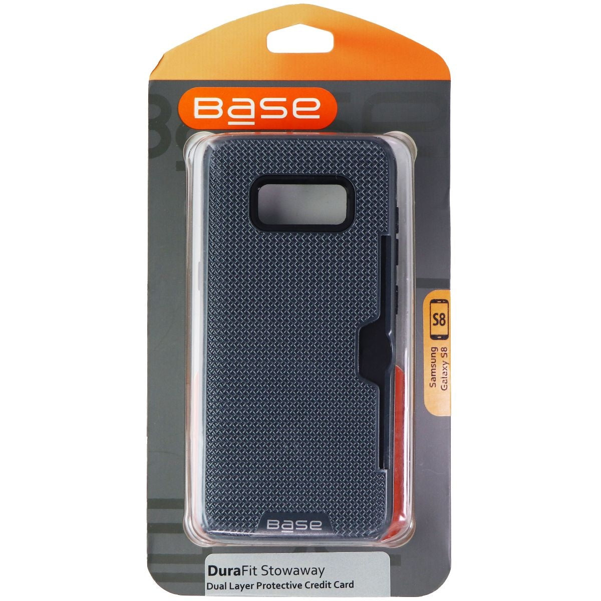 Base DuraFit Stoaway Dual Layer Case with Card Slot for Samsung Galaxy S8 - Blue Cell Phone - Cases, Covers & Skins Base    - Simple Cell Bulk Wholesale Pricing - USA Seller