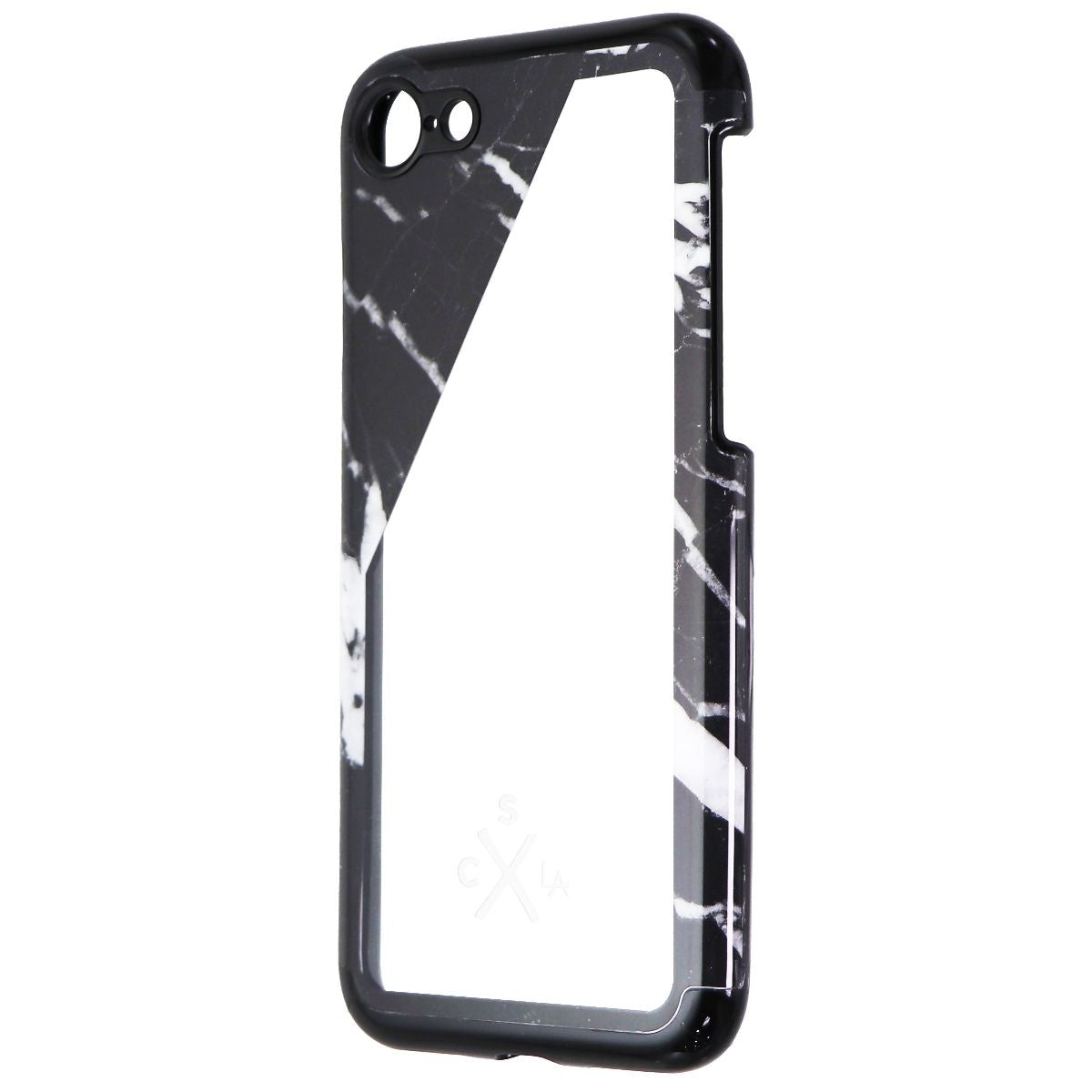 Candywirez Snap Case for iPhone 8 / 7  - Black Marble Slant/Clear Cell Phone - Cases, Covers & Skins Candywirez    - Simple Cell Bulk Wholesale Pricing - USA Seller