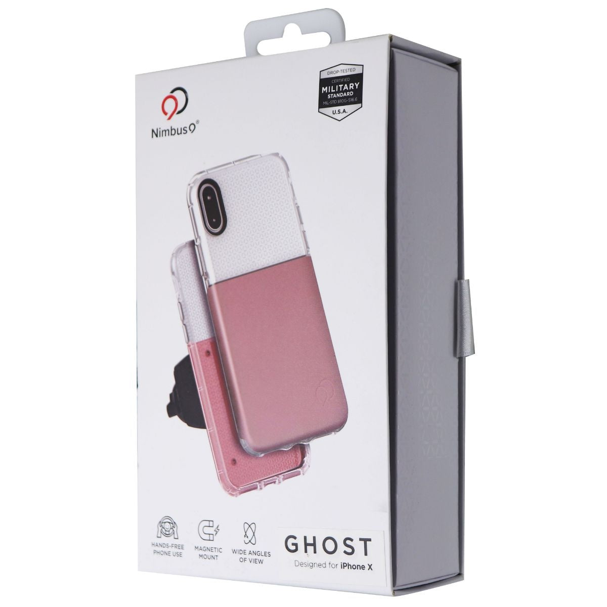 Nimbus 9 Ghost Series Case for Apple iPhone XS / X - Pink/Clear Cell Phone - Cases, Covers & Skins Nimbus9    - Simple Cell Bulk Wholesale Pricing - USA Seller