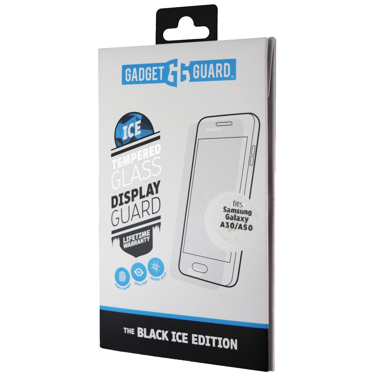 Gadget Guard Black Ice Tempered Glass for Samsung Galaxy A30/A50 - Clear Cell Phone - Screen Protectors Gadget Guard    - Simple Cell Bulk Wholesale Pricing - USA Seller
