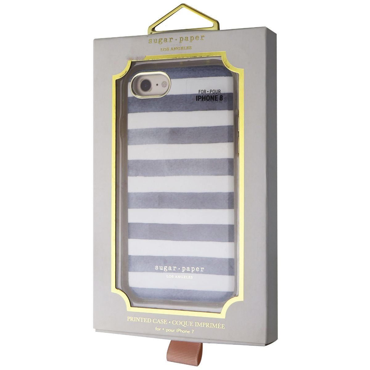 Sugar Paper Los Angeles Printed Case for Apple iPhone 8 / 7 - White/Blue Stripe Cell Phone - Cases, Covers & Skins Incipio    - Simple Cell Bulk Wholesale Pricing - USA Seller