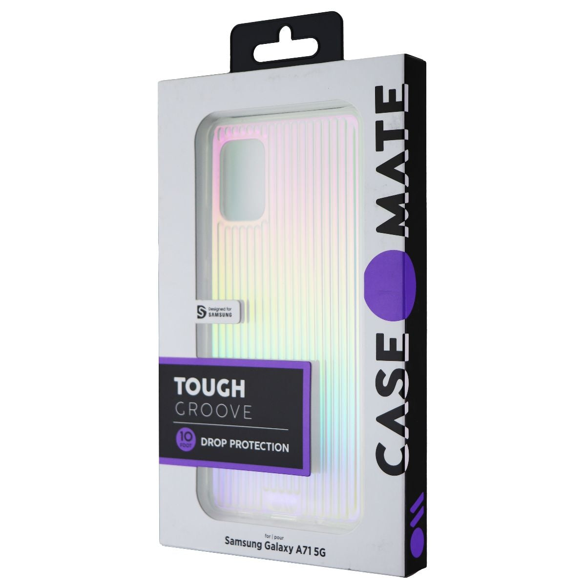 Case-Mate Tough Groove Hard Case for Samsung Galaxy A71 5G - Iridescent Cell Phone - Cases, Covers & Skins Case-Mate    - Simple Cell Bulk Wholesale Pricing - USA Seller