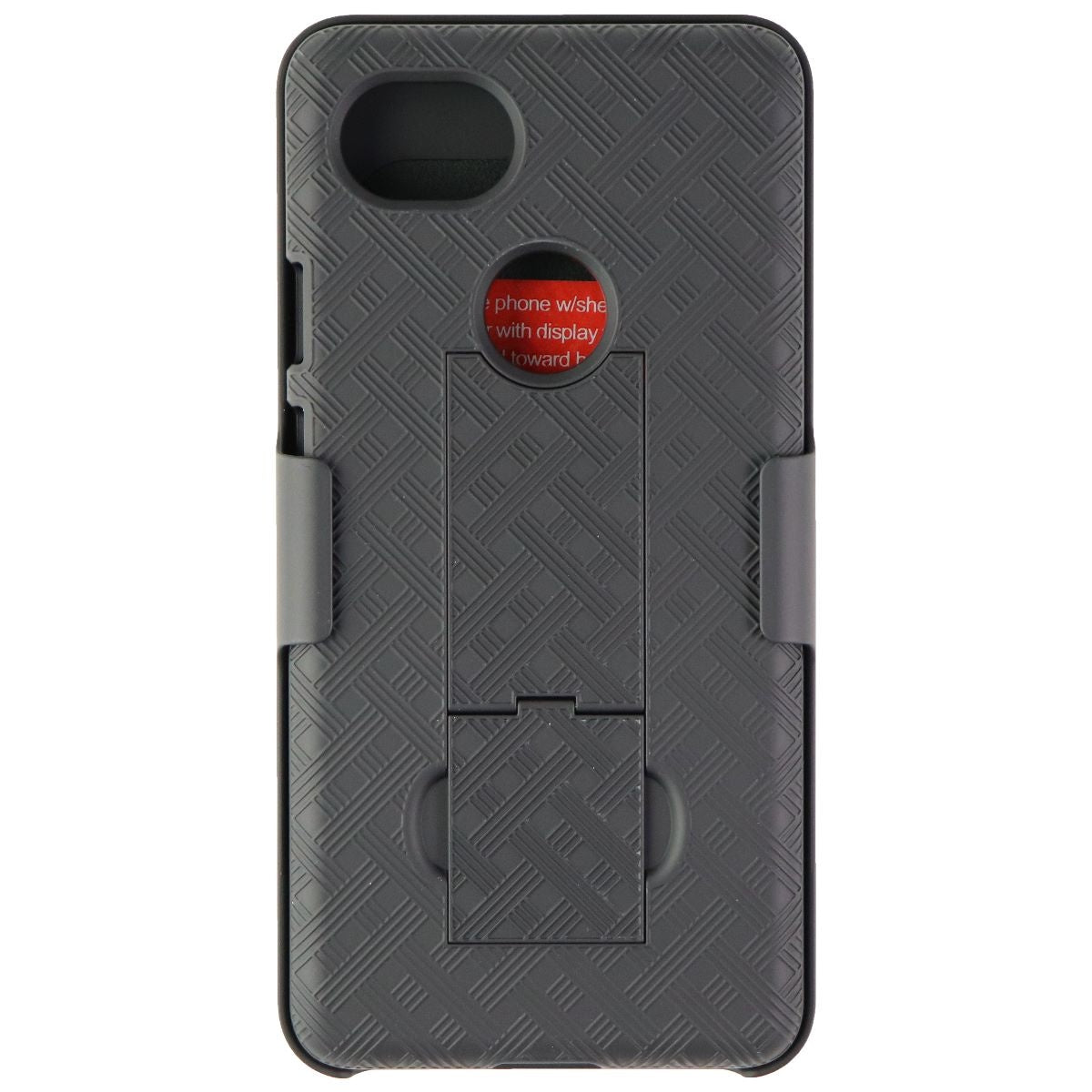 Verizon Shell and Holster Combo w/ Kickstand for Google Pixel 2 XL - Black Cell Phone - Cases, Covers & Skins Verizon    - Simple Cell Bulk Wholesale Pricing - USA Seller