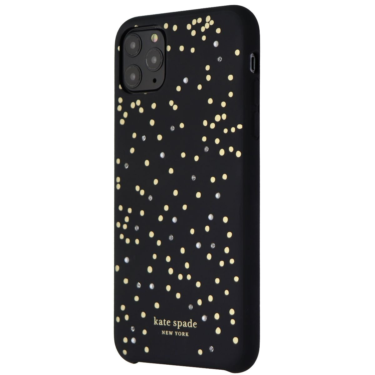Kate Spade Soft Touch Case for iPhone 11 Pro Max (6.5-inch) Black Disco Dot Cell Phone - Cases, Covers & Skins Kate Spade    - Simple Cell Bulk Wholesale Pricing - USA Seller