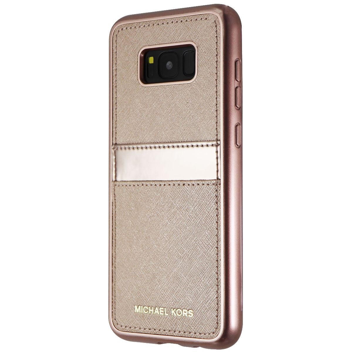 Michael Kors Snap-On Series Hard Wallet Case for Samsung Galaxy S8+ (Rose Gold) Cell Phone - Cases, Covers & Skins Michael Kors    - Simple Cell Bulk Wholesale Pricing - USA Seller