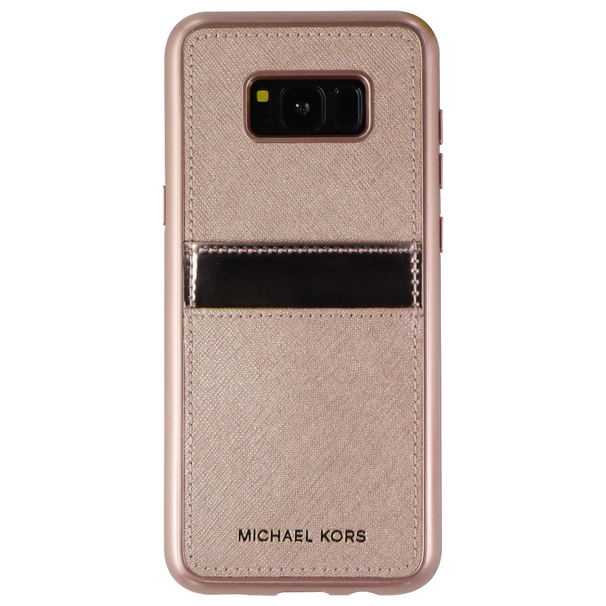 Michael Kors Snap-On Series Hard Wallet Case for Samsung Galaxy S8+ (Rose Gold) Cell Phone - Cases, Covers & Skins Michael Kors    - Simple Cell Bulk Wholesale Pricing - USA Seller