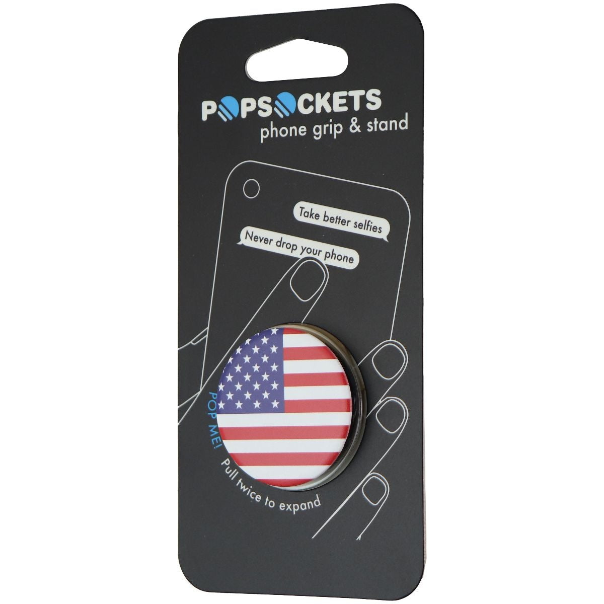 Genuine PopSocket Grip & Stand for Phones and Tablets - American Flag Cell Phone - Mounts & Holders PopSockets    - Simple Cell Bulk Wholesale Pricing - USA Seller