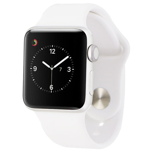 Apple Watch Sport Smartwatch (38mm) A1553 Silver Aluminum/White Sport Band Smart Watches Apple    - Simple Cell Bulk Wholesale Pricing - USA Seller