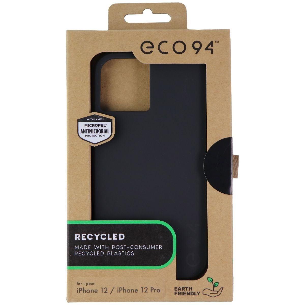 Eco94 by Case-Mate Recycled Case for Apple iPhone 12 Pro / iPhone 12 - Black Cell Phone - Cases, Covers & Skins Case-Mate    - Simple Cell Bulk Wholesale Pricing - USA Seller