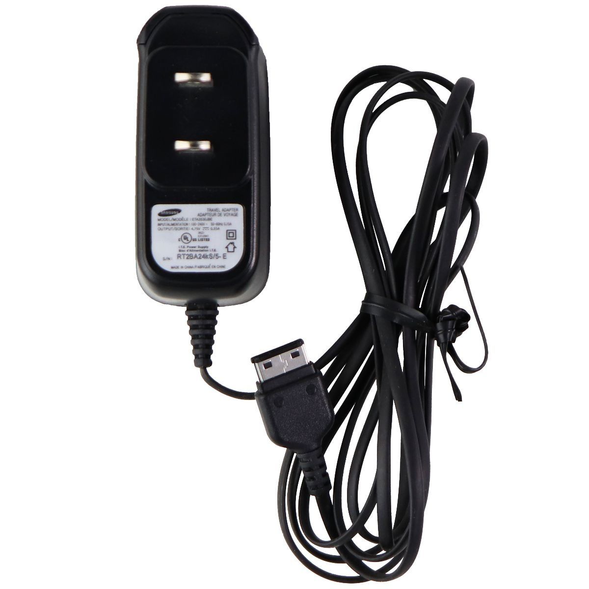 Samsung Power Adapter Wall Charger Model (ETA3S30JBE) 4.75V 0.55A - Black Cell Phone - Chargers & Cradles Samsung    - Simple Cell Bulk Wholesale Pricing - USA Seller