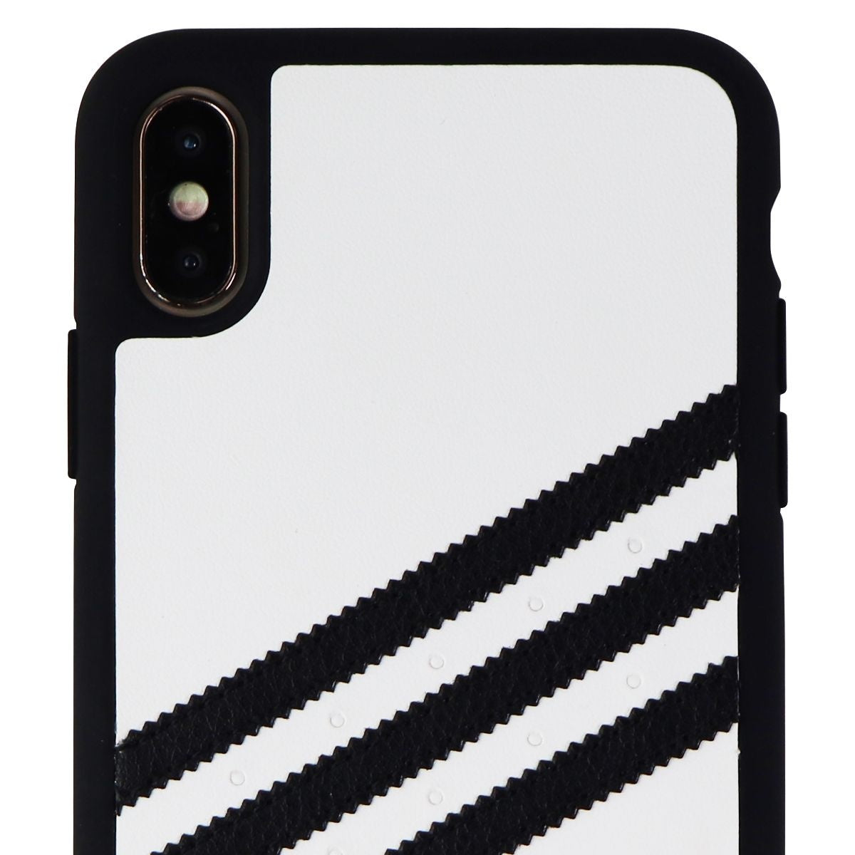 Adidas 3-Stripes Hard Snap Case for Apple iPhone Xs Max - White/Black Stripes Cell Phone - Cases, Covers & Skins Adidas    - Simple Cell Bulk Wholesale Pricing - USA Seller