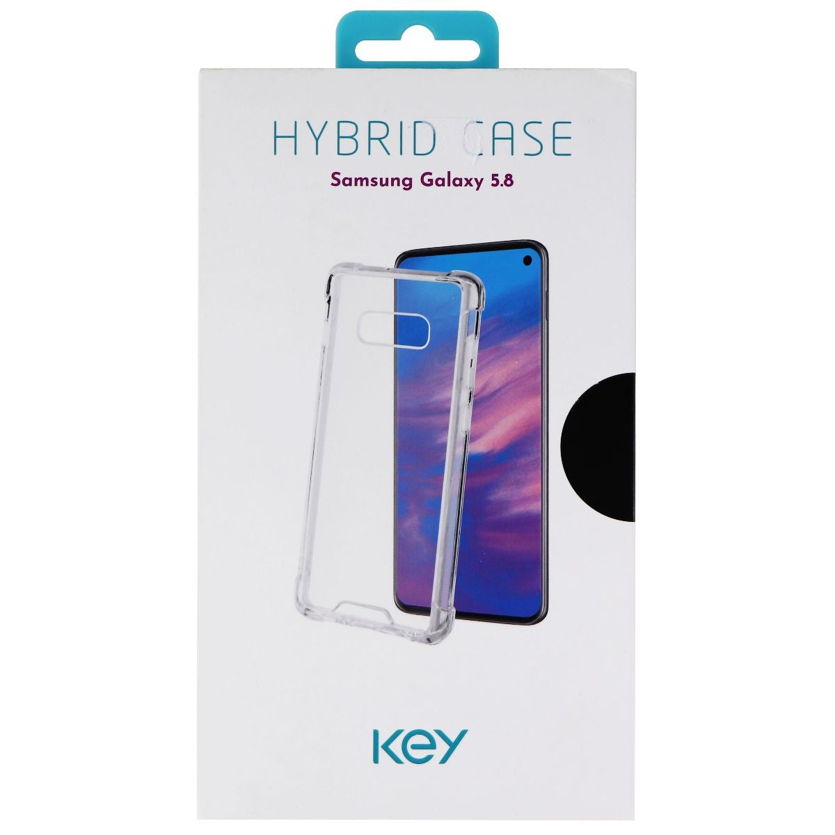 Key Hybrid Hard Case for Samsung Galaxy (S10e) Smartphones - Clear Transparent Cell Phone - Cases, Covers & Skins Key    - Simple Cell Bulk Wholesale Pricing - USA Seller