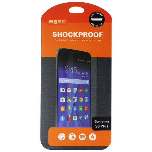 Base Edge to Edge Shockproof Screen Protector for Samsung Galaxy (S8+) - Clear Cell Phone - Screen Protectors Base    - Simple Cell Bulk Wholesale Pricing - USA Seller