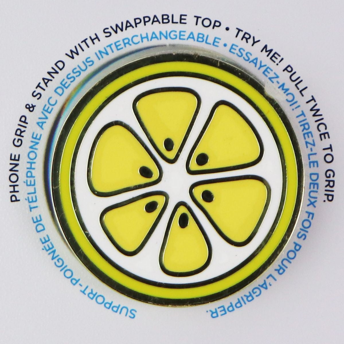 PopSockets PopGrip with Swappable Top for Phones & Tablets - Enamel Lemon Slice Cell Phone - Mounts & Holders PopSockets    - Simple Cell Bulk Wholesale Pricing - USA Seller