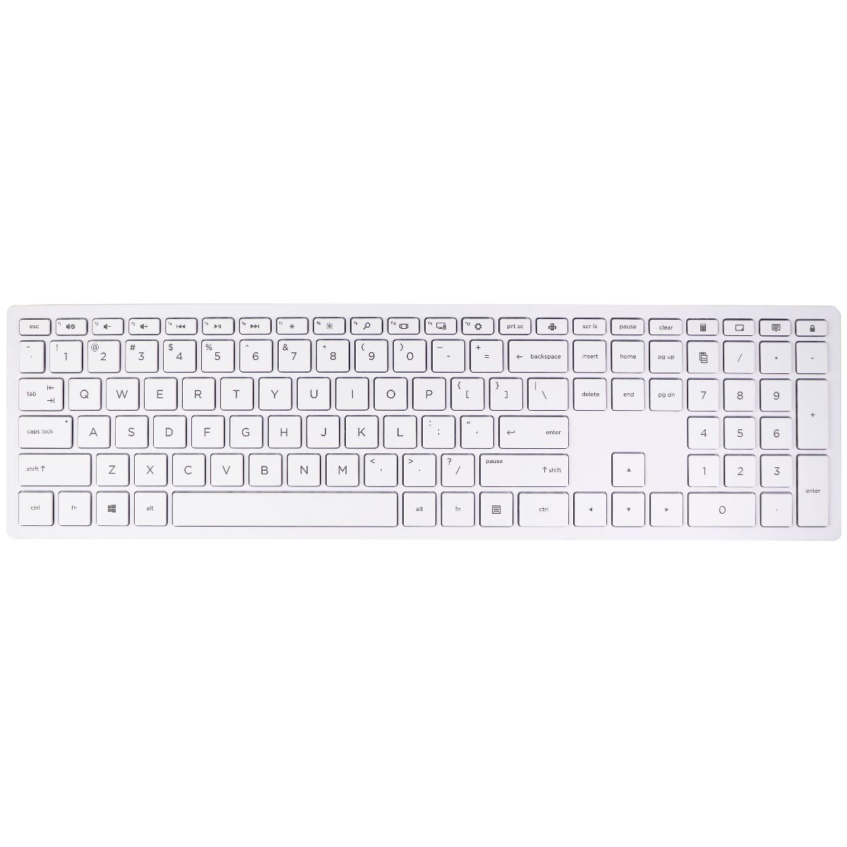 HP WIreless Keyboard (TPC-C002K) for Laptops and Desktops - White Gaming/Console - Keyboards & Keypads HP    - Simple Cell Bulk Wholesale Pricing - USA Seller