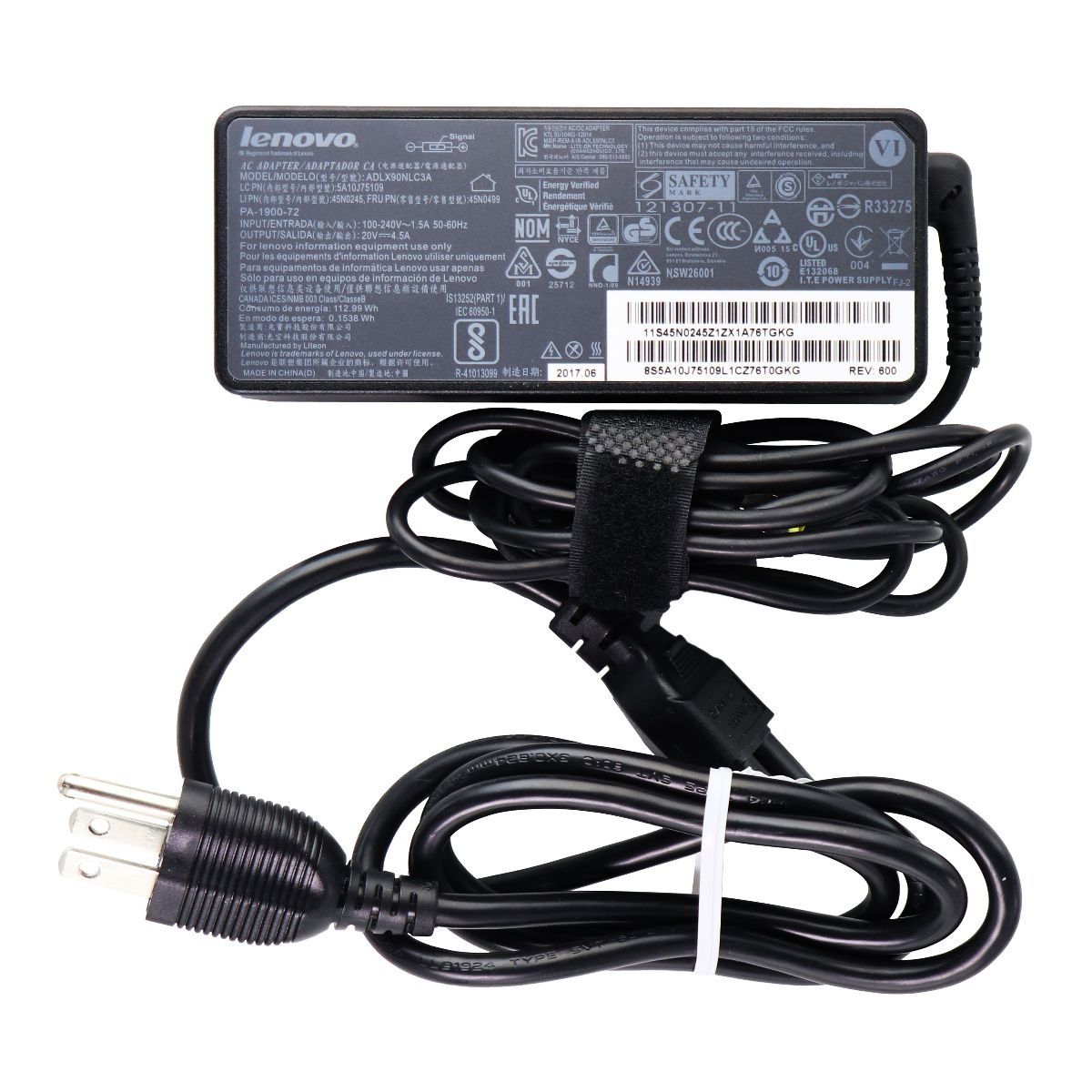 Lenovo AC Power Adapter Wall Charger (ADLX90NLC3A) - Black Computer Accessories - Laptop Power Adapters/Chargers Lenovo    - Simple Cell Bulk Wholesale Pricing - USA Seller