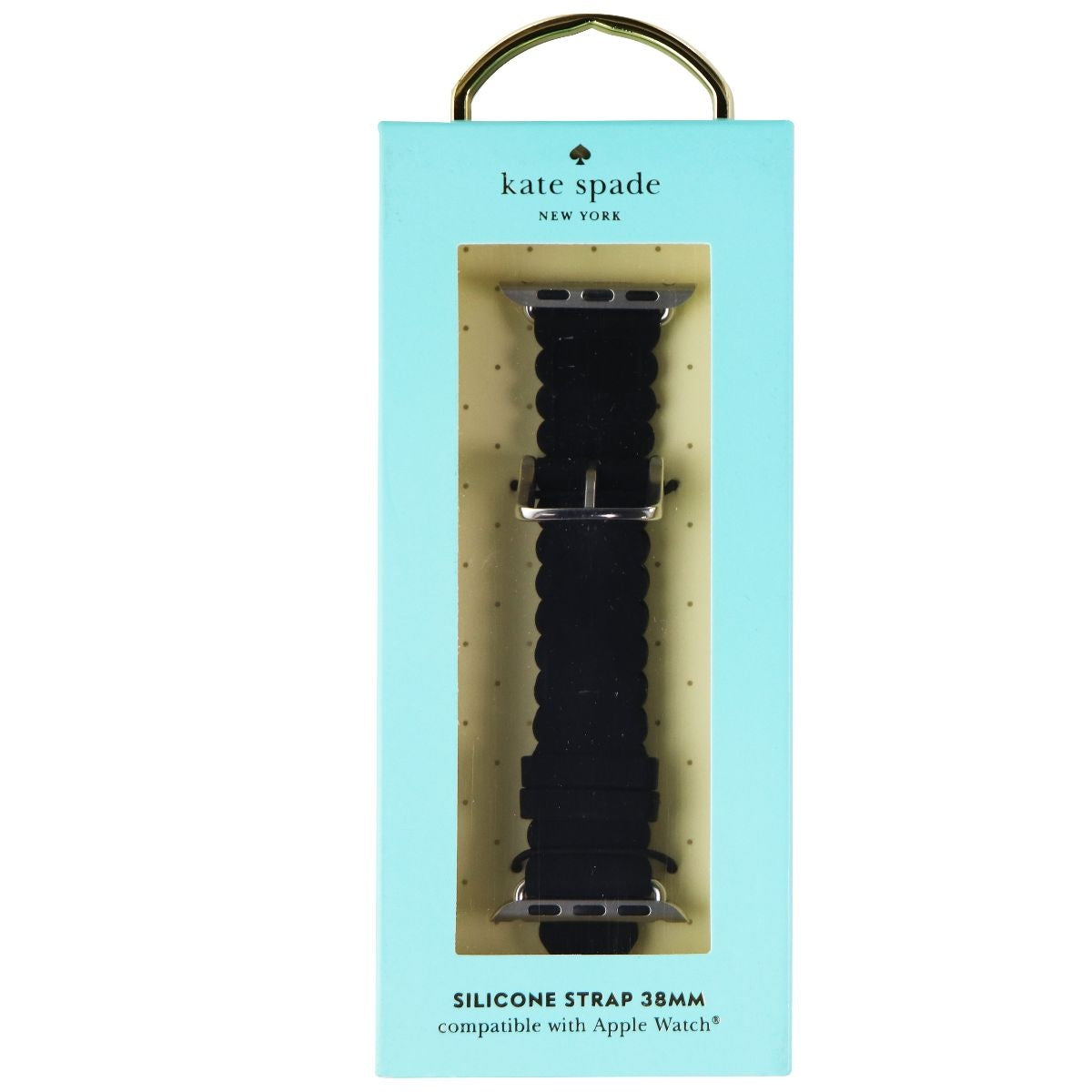Kate Spade New York 38mm Silicone Strap for Apple Watch 38 & 40mm Cases - Black Smart Watch Accessories - Watch Bands Kate Spade    - Simple Cell Bulk Wholesale Pricing - USA Seller
