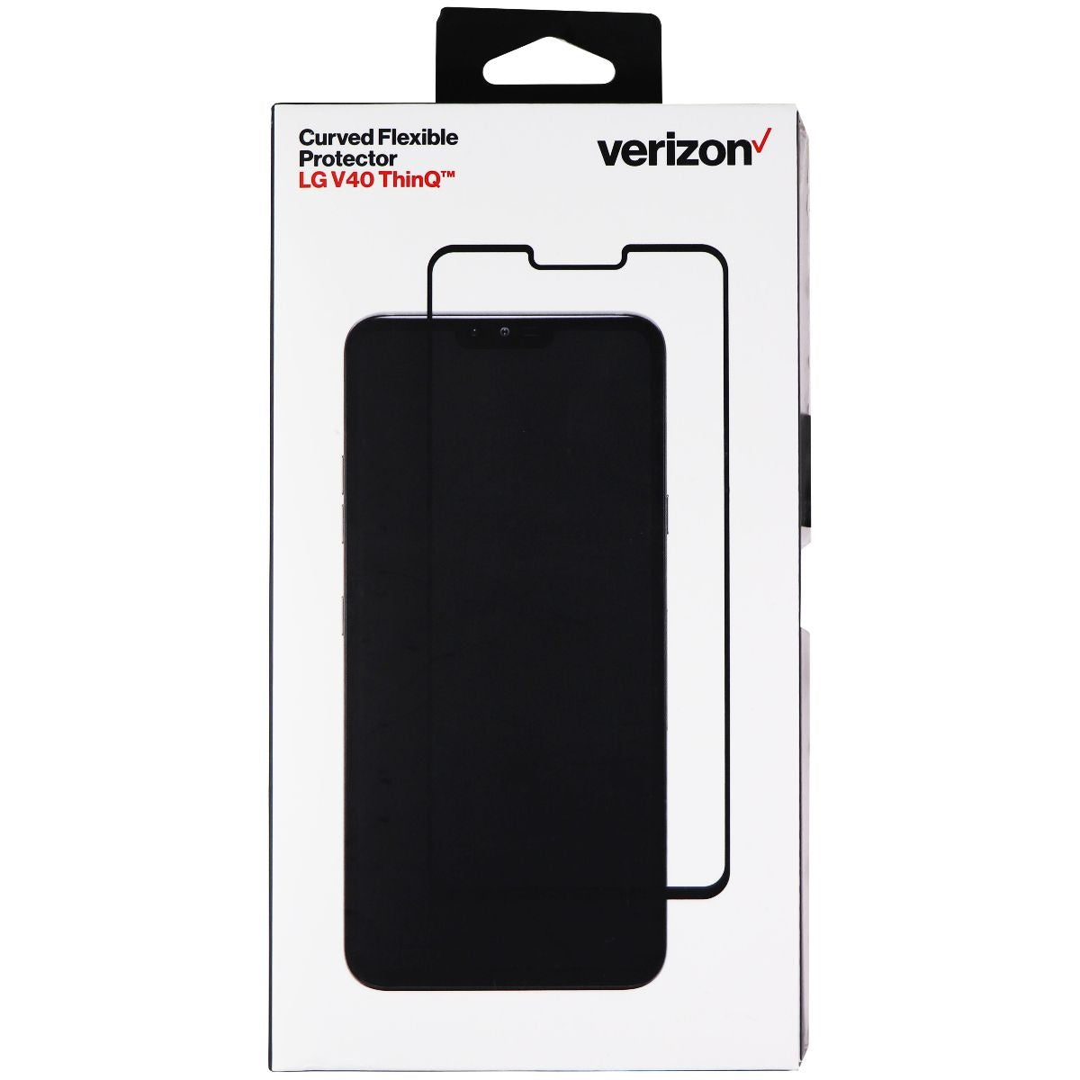 Verizon Curved Flexible Screen Protector for LG V40 ThinQ - Clear / Black Border Cell Phone - Screen Protectors Verizon    - Simple Cell Bulk Wholesale Pricing - USA Seller