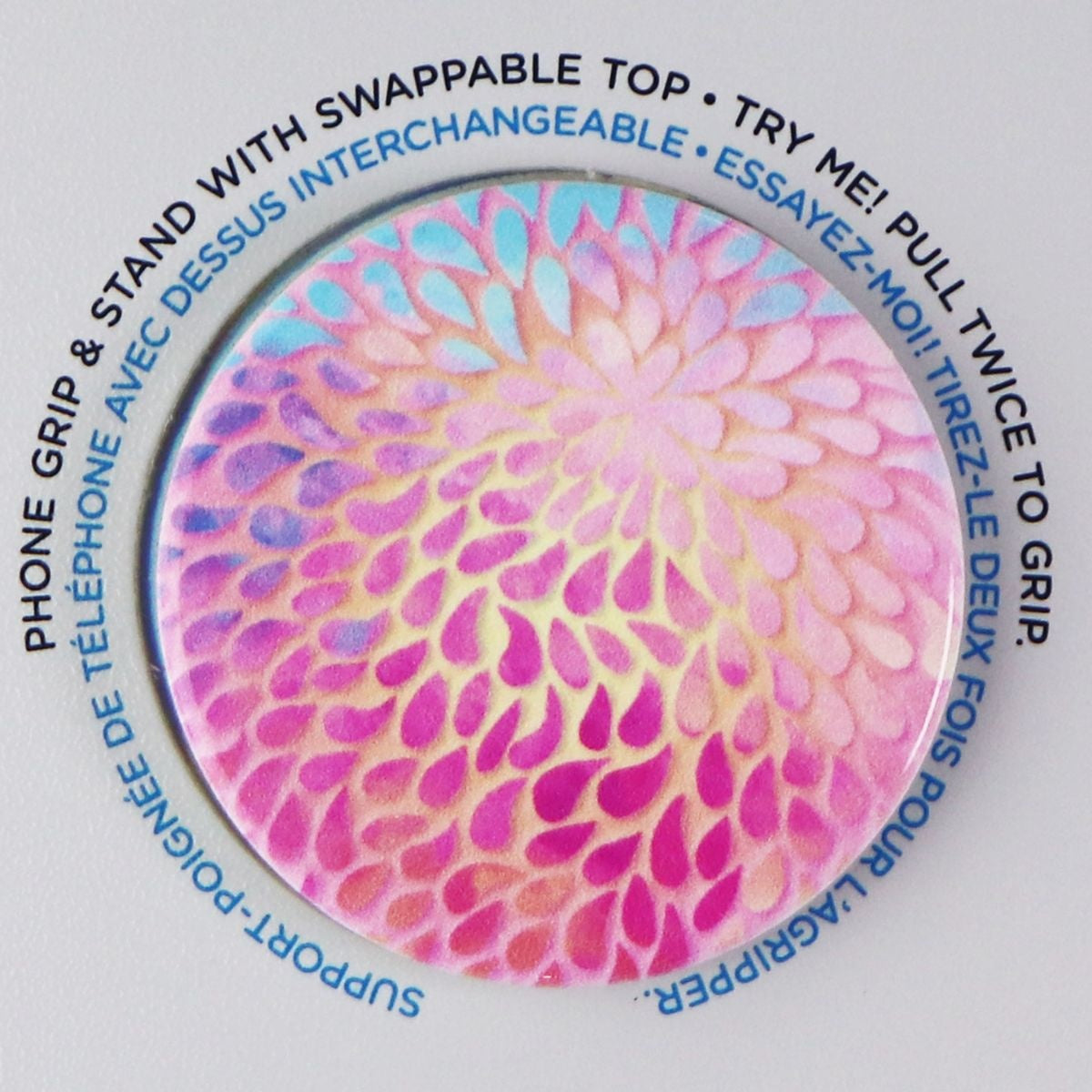 PopSockets PopGrip with Swappable Top for Phones & Tablets - Petal Power Gloss Cell Phone - Mounts & Holders PopSockets    - Simple Cell Bulk Wholesale Pricing - USA Seller