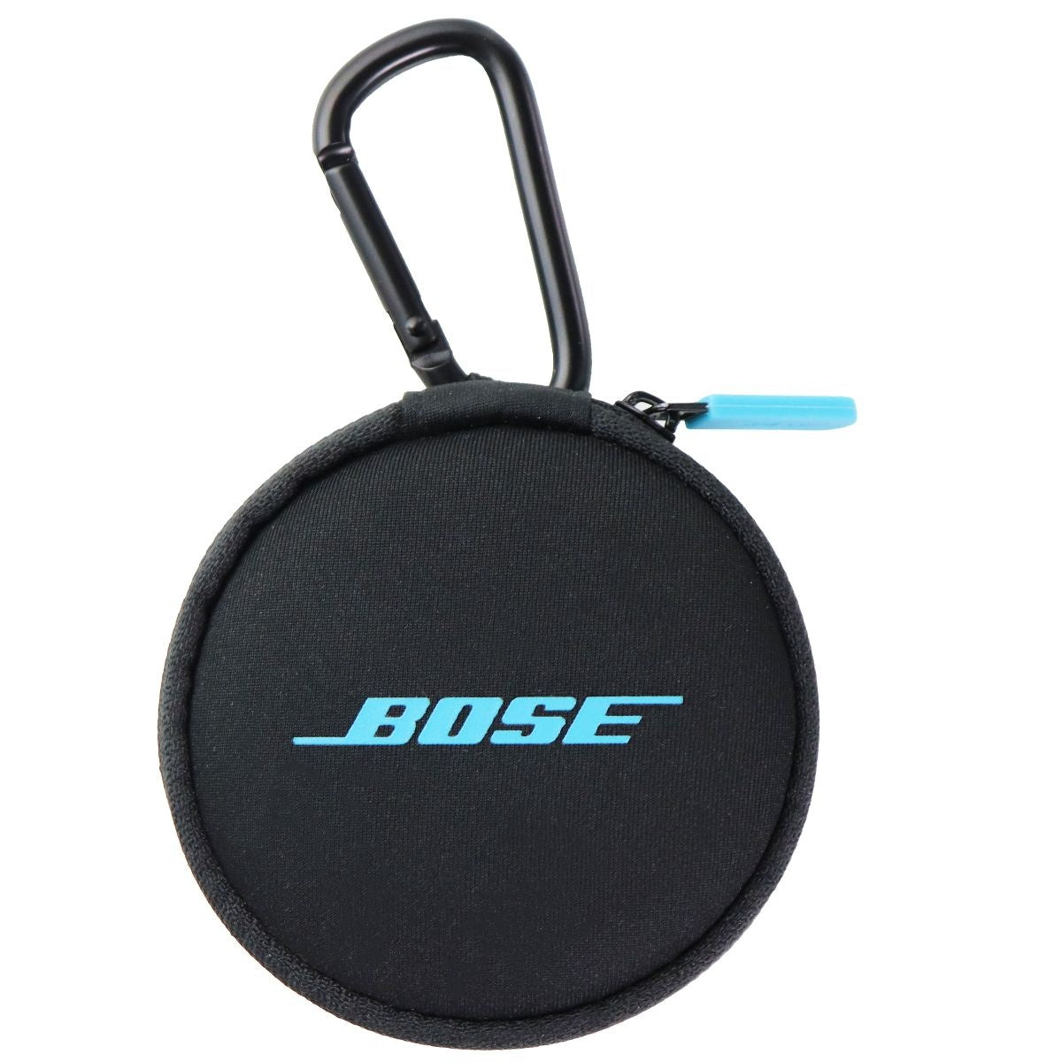 Bose Carrying Case + Carabiner for SoundSport Headphones - Black / Aqua Blue Cell Phone - Cases, Covers & Skins Bose    - Simple Cell Bulk Wholesale Pricing - USA Seller