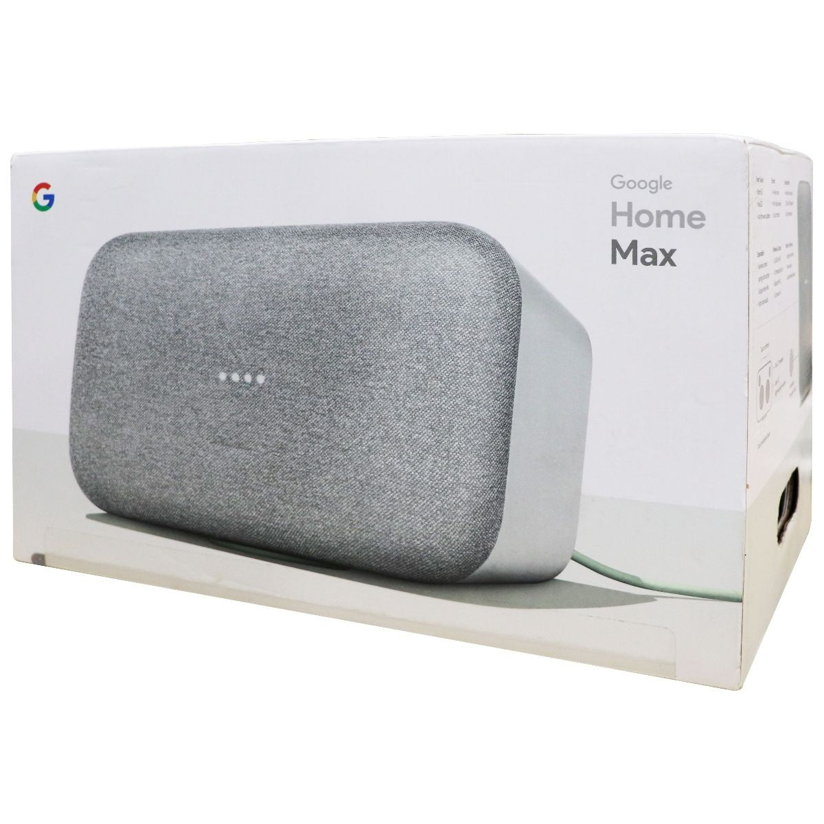 Google Home Max Wi-Fi Speaker with Google Assistant - Chalk (GA00222-US) Home Multimedia - Home Speakers & Subwoofers Google    - Simple Cell Bulk Wholesale Pricing - USA Seller