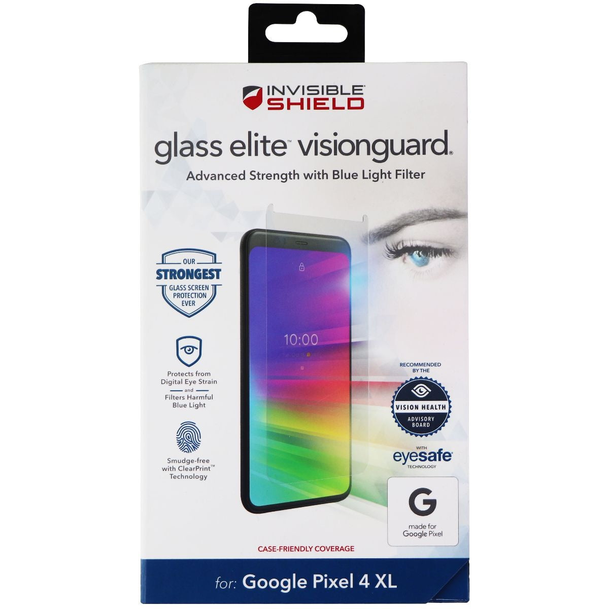 ZAGG InvisibleShield Glass Elite VisionGuard Screen Protector for Pixel 4 XL Cell Phone - Screen Protectors Zagg    - Simple Cell Bulk Wholesale Pricing - USA Seller