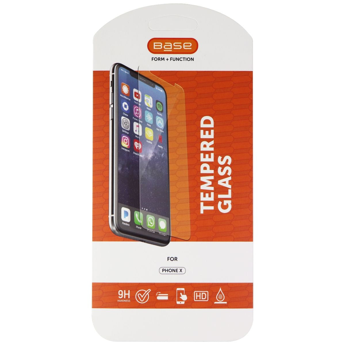 Base Tempered Glass Screen Protector for Apple iPhone XS / iPhone X - Clear Cell Phone - Screen Protectors Base    - Simple Cell Bulk Wholesale Pricing - USA Seller