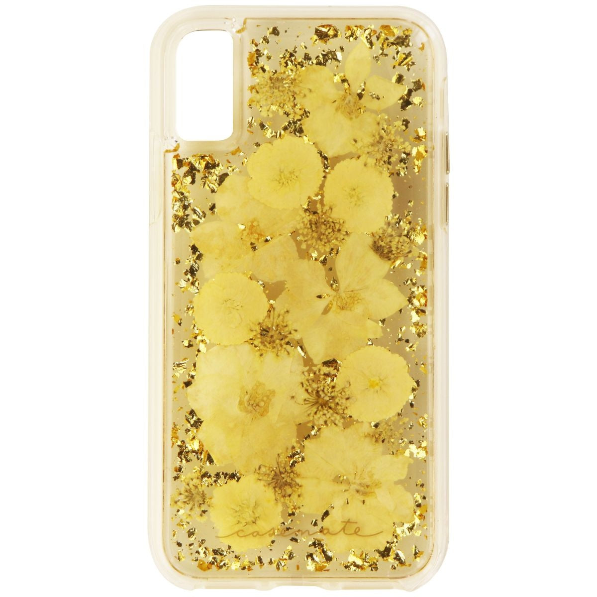 Case-Mate Karat Petals Hard Case for Apple iPhone X - Clear/Gold Flake & Flowers Cell Phone - Cases, Covers & Skins Case-Mate    - Simple Cell Bulk Wholesale Pricing - USA Seller