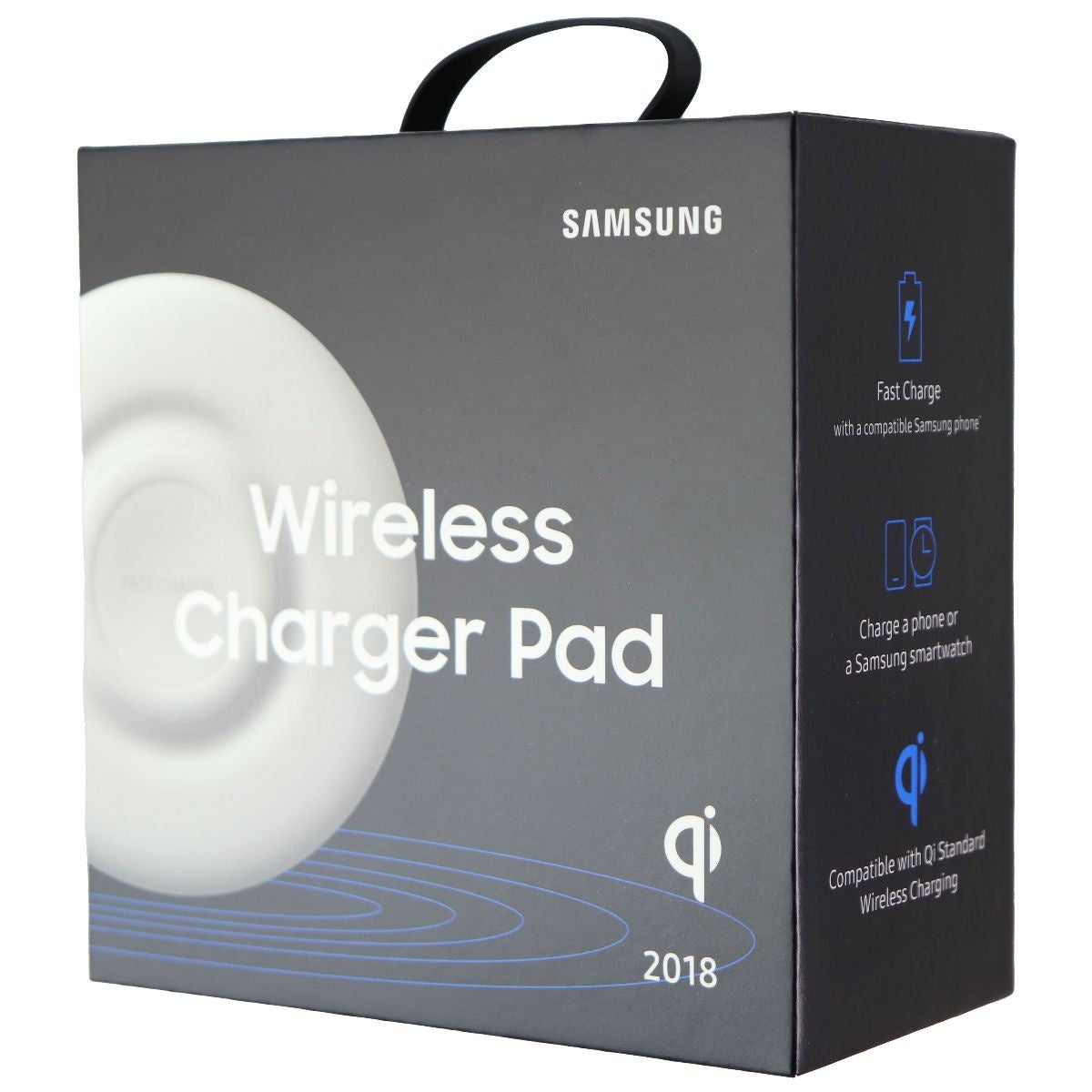 Samsung Wireless Charger (EP-P3100TWEGUS 2018) with Fast Charge for Qi - White Cell Phone - Chargers & Cradles Samsung    - Simple Cell Bulk Wholesale Pricing - USA Seller