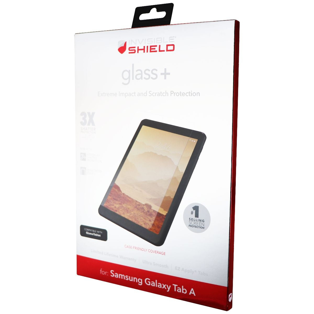 ZAGG (Glass+) Tempered Glass for Galaxy Tab A (8.0-inch, 2018) and GizmoTablet Cell Phone - Screen Protectors Zagg    - Simple Cell Bulk Wholesale Pricing - USA Seller