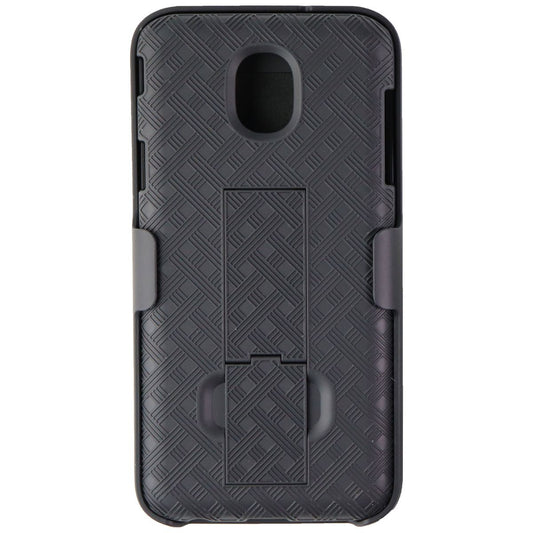 Verizon Shell Case and Holster Combo for Samsung Galaxy J7 V (2nd Gen) - Black Cell Phone - Cases, Covers & Skins Verizon    - Simple Cell Bulk Wholesale Pricing - USA Seller