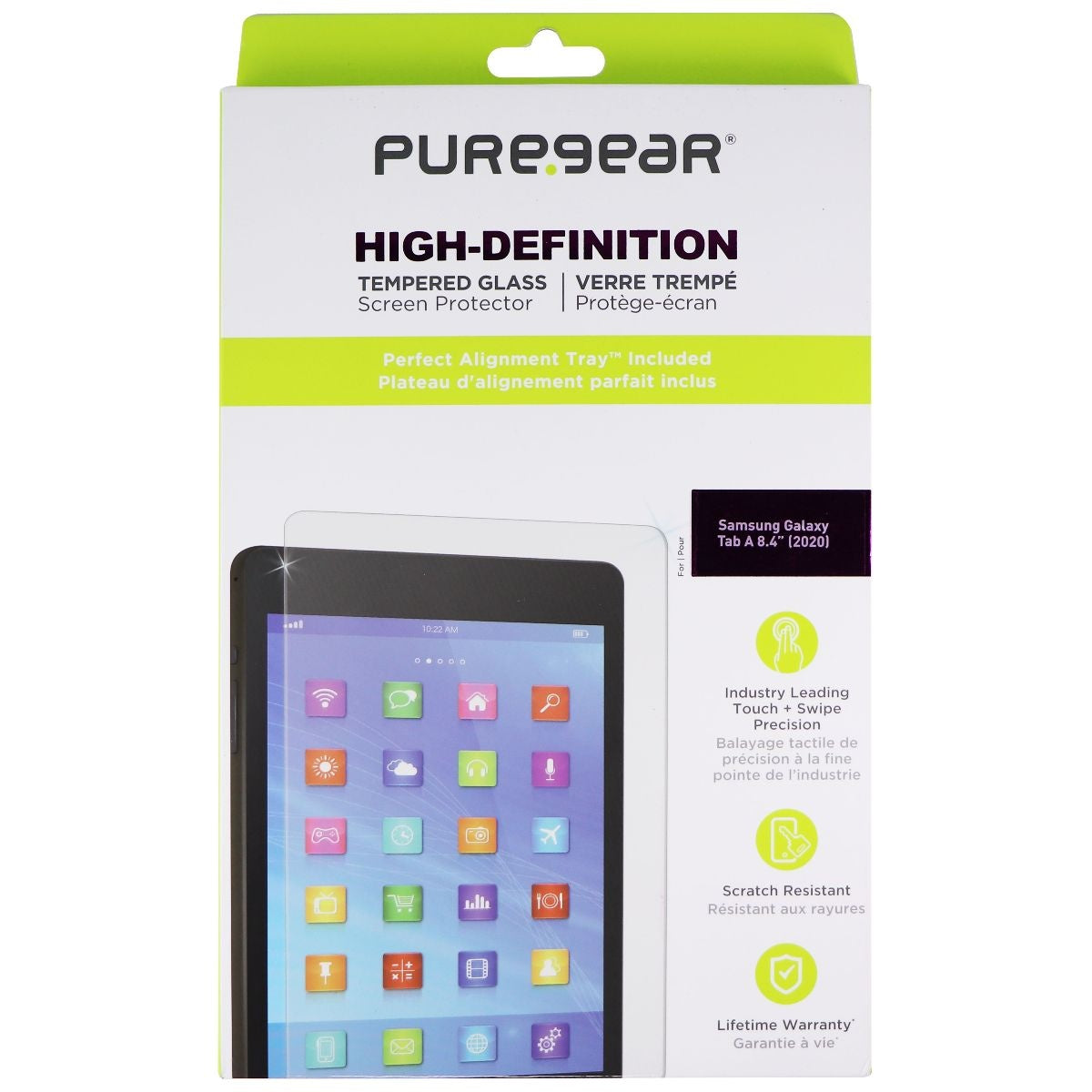 PureGear HD Clear Tempered Glass Screen Protector for Samsung Galaxy Tab A (8.4) iPad/Tablet Accessories - Screen Protectors PureGear    - Simple Cell Bulk Wholesale Pricing - USA Seller