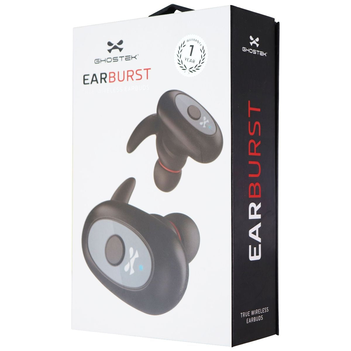 Ghostek EarBurst True Wireless Bluetooth EarBud Headphones - Black Portable Audio - Headphones Ghostek    - Simple Cell Bulk Wholesale Pricing - USA Seller