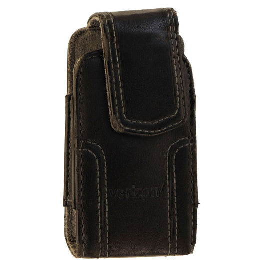 Verizon Universal Leather Pouch Case with Clip - Black (UNIUPPCH1) Cell Phone - Cases, Covers & Skins Verizon    - Simple Cell Bulk Wholesale Pricing - USA Seller