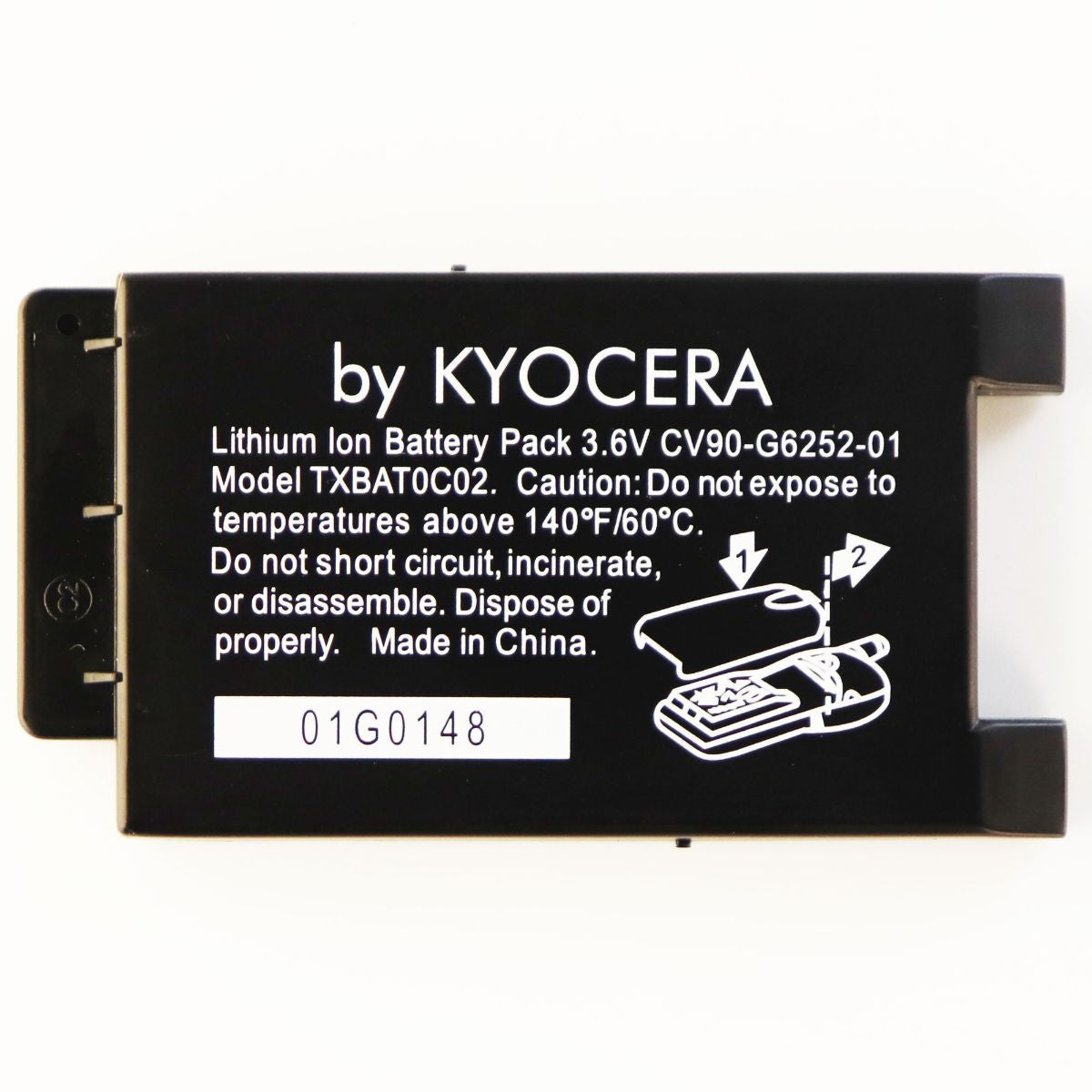 OEM Kyocera TXBAT0C02 750 mAh Replacement Battery for Kyocera Phones Cell Phone - Batteries Kyocera    - Simple Cell Bulk Wholesale Pricing - USA Seller